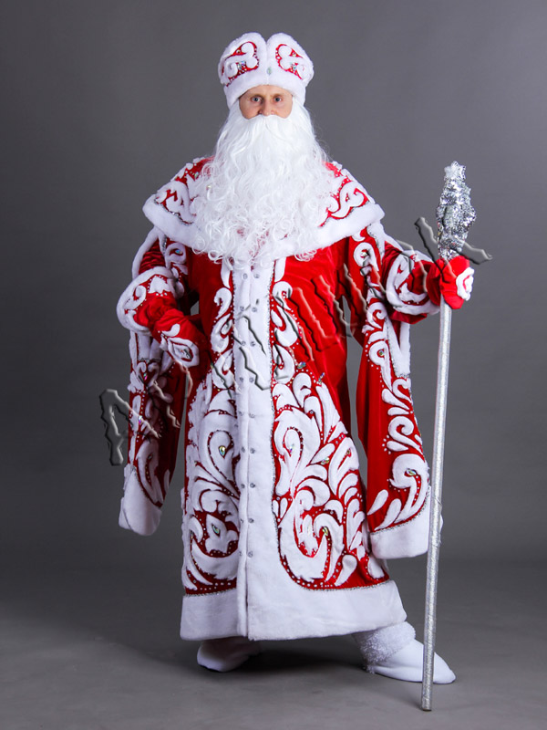 Дед Мороз Боярский (красный бархат)