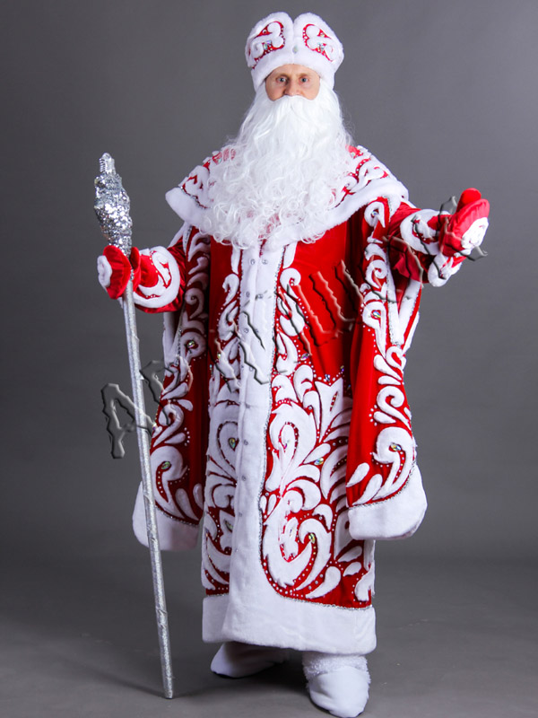 Дед Мороз Боярский (красный бархат)