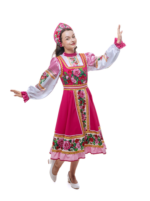 Народный костюм "Малиновая Русь"  женский от компании АРТ и ШОК