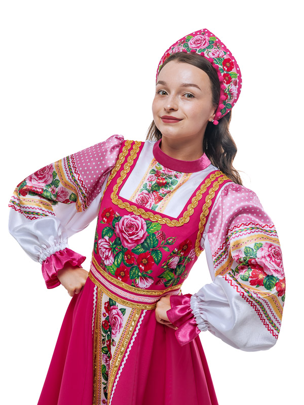 Народный костюм "Малиновая Русь"  женский от компании АРТ и ШОК