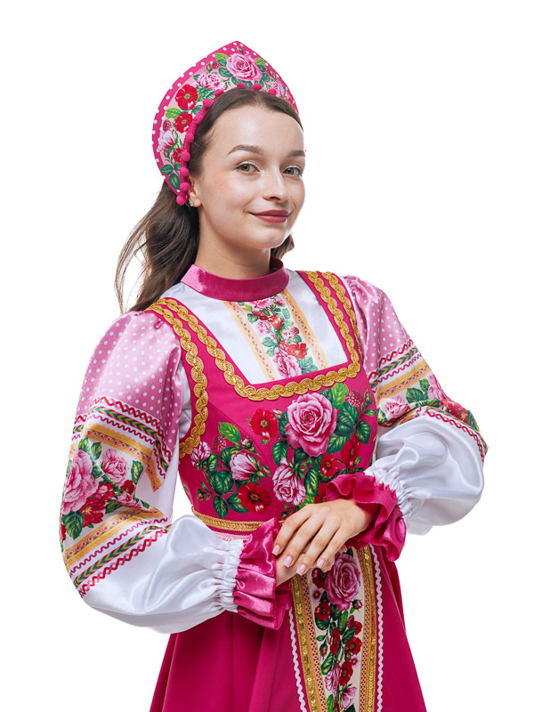 Народный костюм "Малиновая Русь"  женский от компании АРТ и ШОК