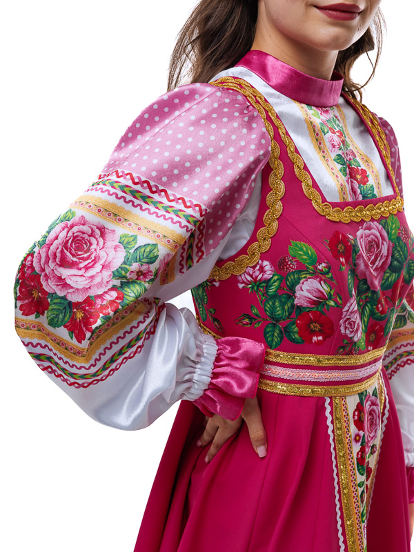 Народный костюм "Малиновая Русь"  женский от компании АРТ и ШОК