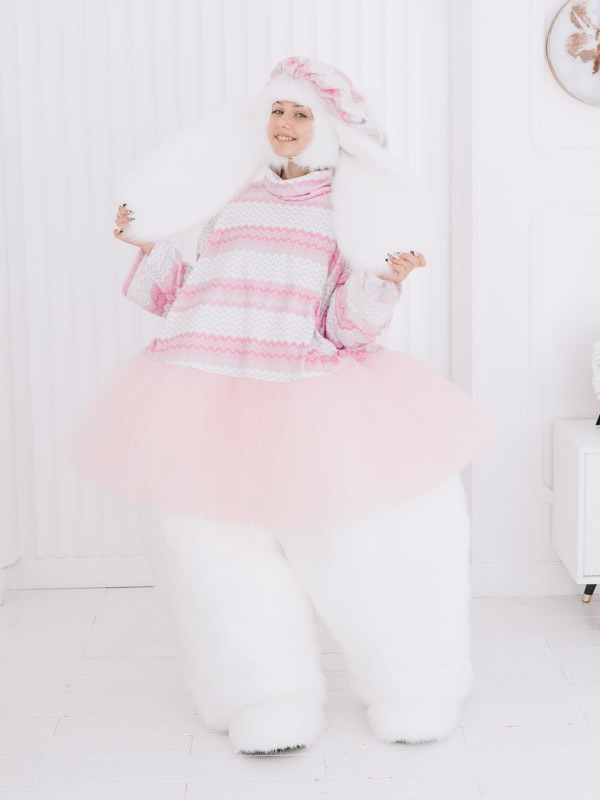 Зайка Милка в розовом свитере от компании АРТ и ШОК