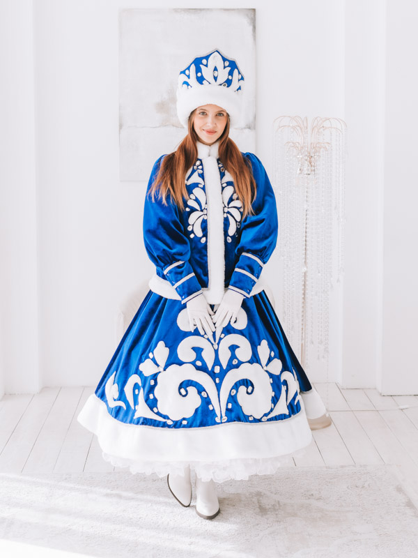 Снегурочка Купеческая (синий бархат) от компании АРТ и ШОК