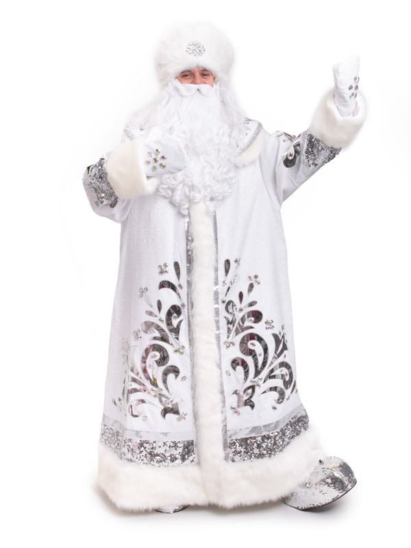 Дед Мороз Белый вихрь-Кристалл  с зеркальным декором